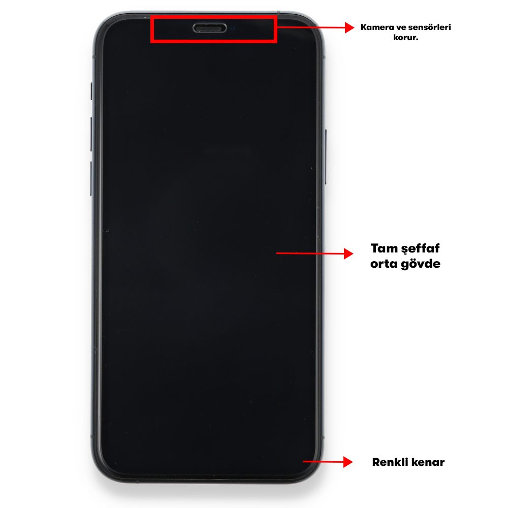 CLZ942 İphone 14 Plus Seramik Nano Ekran Koruyucu - Ürün Rengi : Siyah