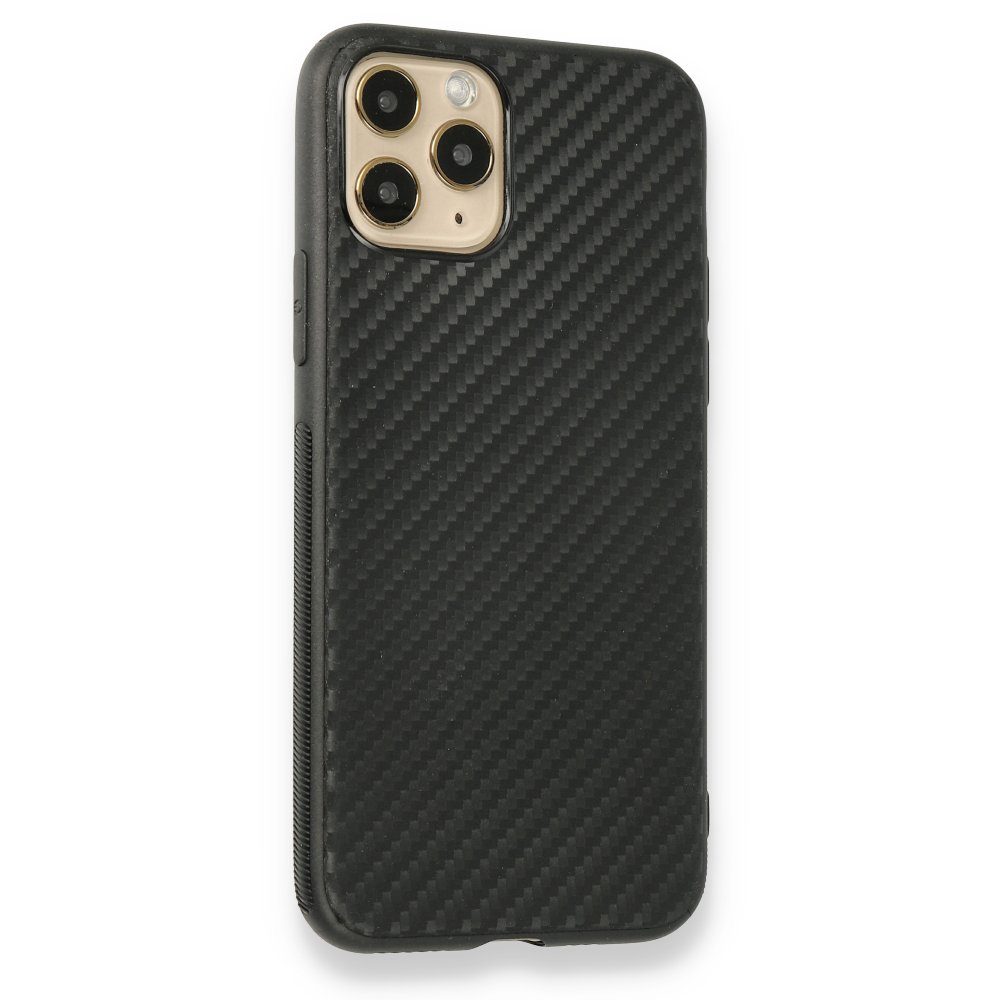 CLZ942 İphone 11 Pro Kılıf Carbonix Silikon - Ürün Rengi : Siyah