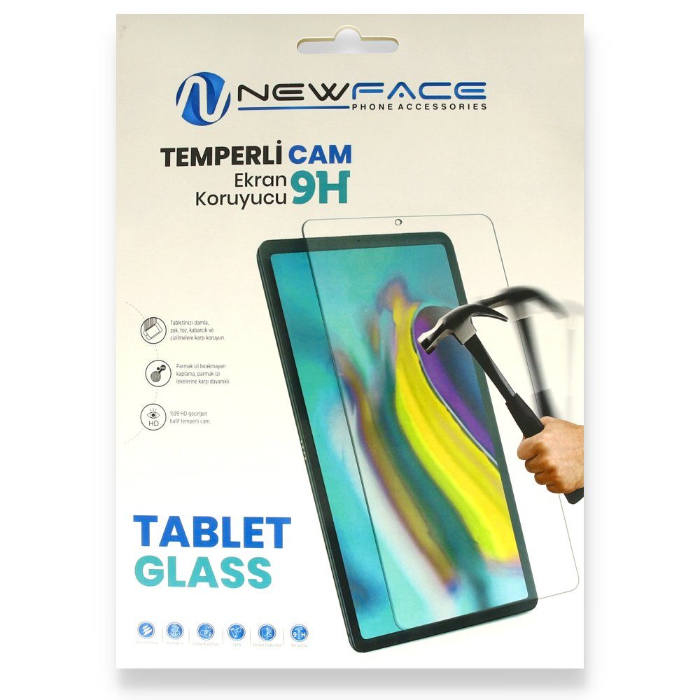 CLZ942 Samsung Galaxy P580 Tab A 10.1 Tablet Cam Ekran Koruyucu - Ürün Rengi : Şeffaf