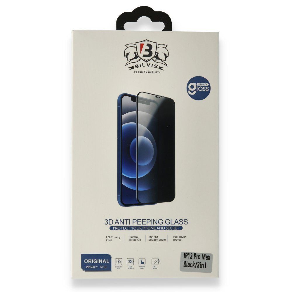 CLZ942 İphone 11 Pro Max Bilvis Hayalet Cam Ekran Koruyucu - Ürün Rengi : Siyah