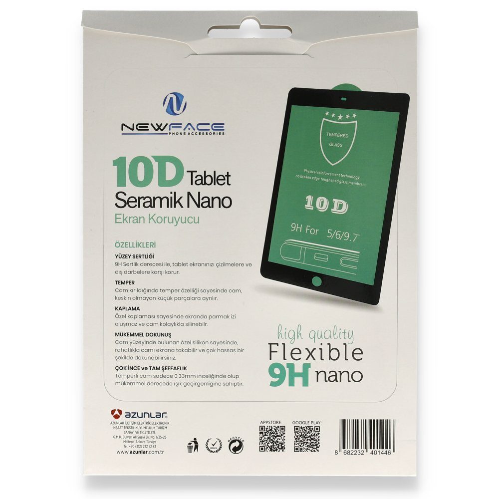 CLZ942 İpad 3 9.7 Tablet 10d Seramik Nano - Ürün Rengi : Siyah