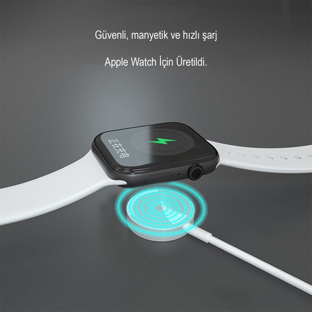 CLZ942 Earldom Wc21 Apple Watch Kablosuz Şarj Cihazı - Ürün Rengi : Beyaz
