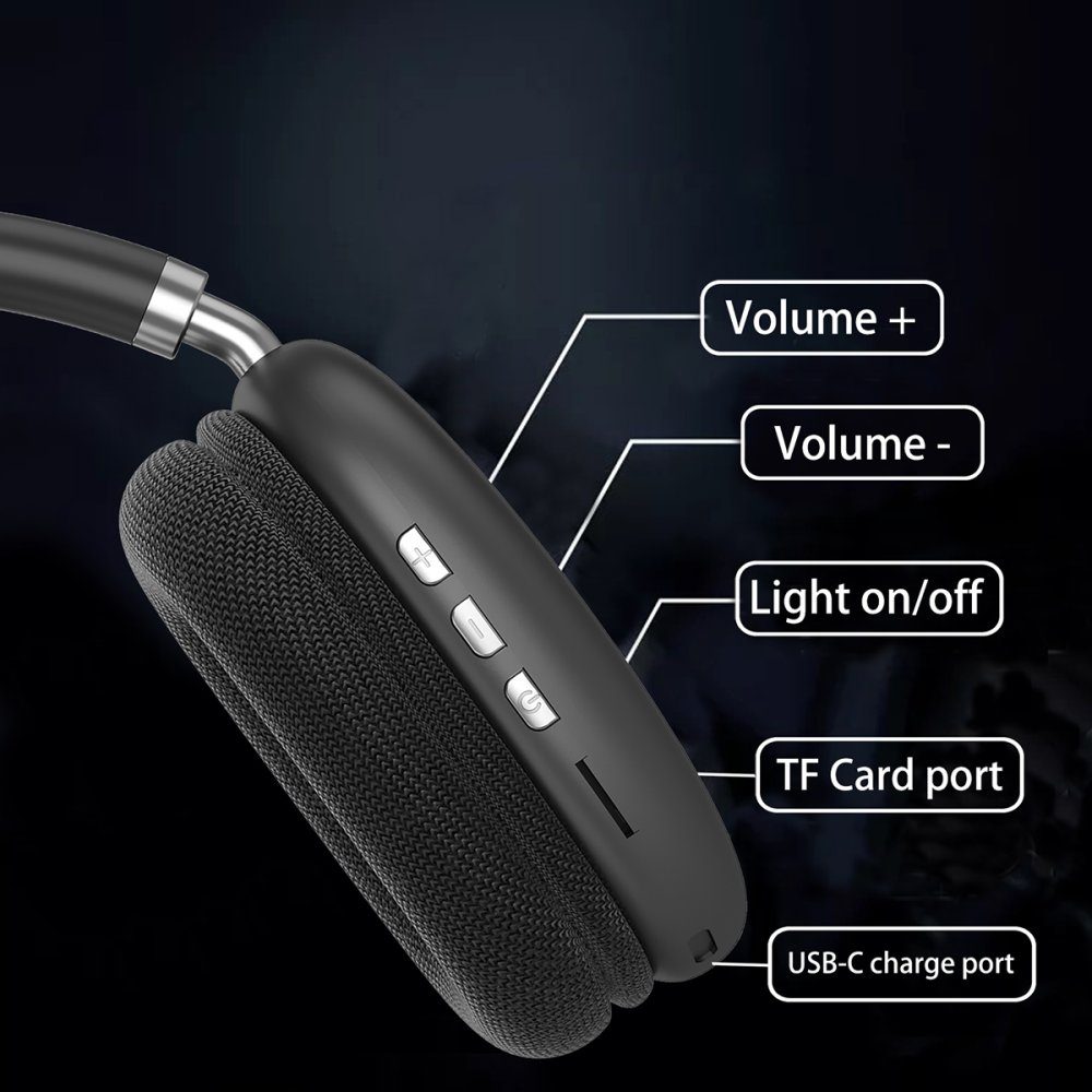 CLZ192 Earldom Bh102 Kafaüstü Bluetooth Kulaklık - Ürün Rengi : Siyah