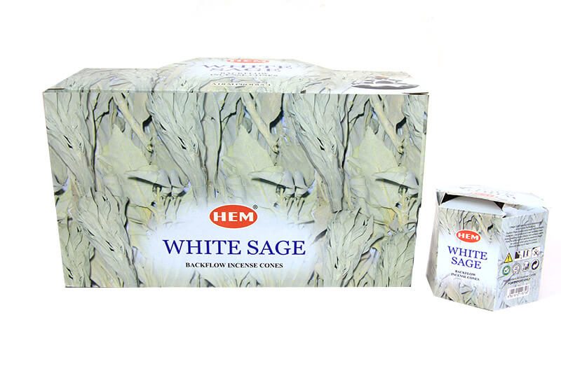 CLZ192 White Sage Back Flow Cones