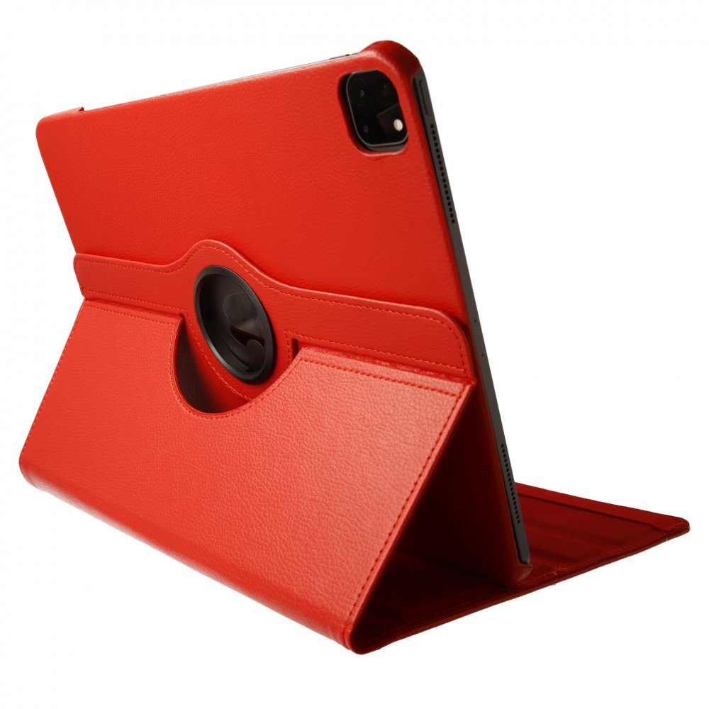 CLZ942 İpad Pro 12.9 (2018) Kılıf 360 Tablet Deri Kılıf - Ürün Rengi : Kırmızı