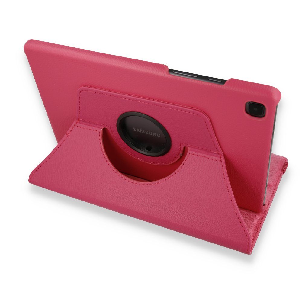 CLZ942 Samsung Galaxy T500 Tab A7 10.4 Kılıf 360 Tablet Deri Kılıf - Ürün Rengi : Kırmızı