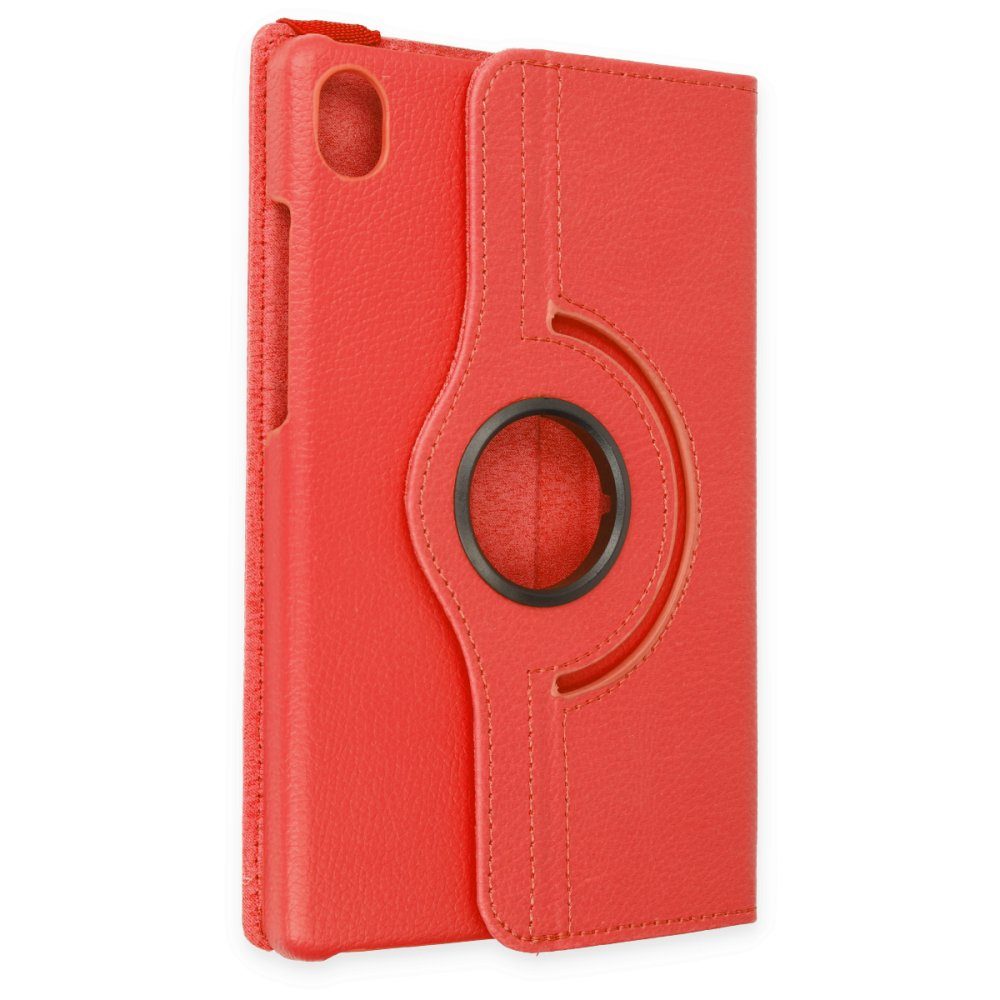 CLZ942 Lenovo Tab M8 Kılıf 360 Tablet Deri Kılıf - Ürün Rengi : Kırmızı