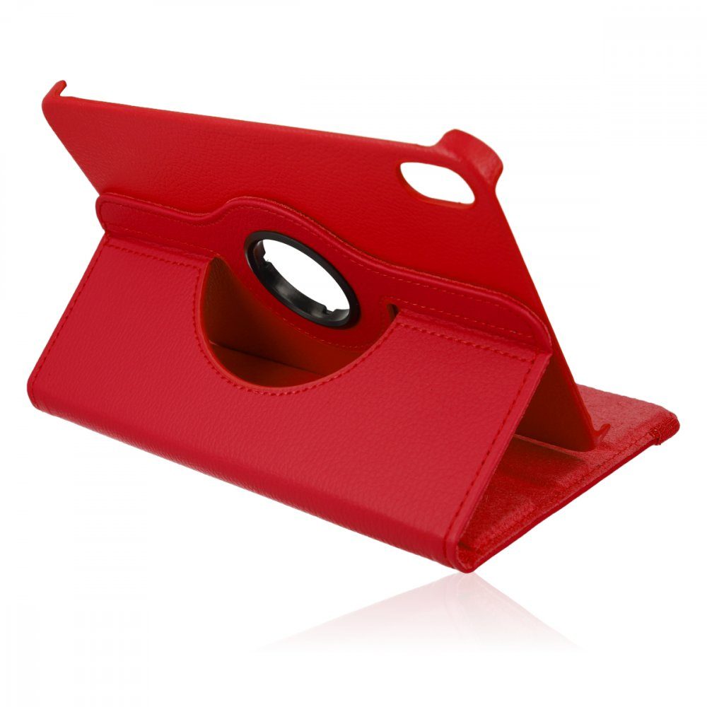 CLZ942 İpad Mini 6 Kılıf 360 Tablet Deri Kılıf - Ürün Rengi : Kırmızı