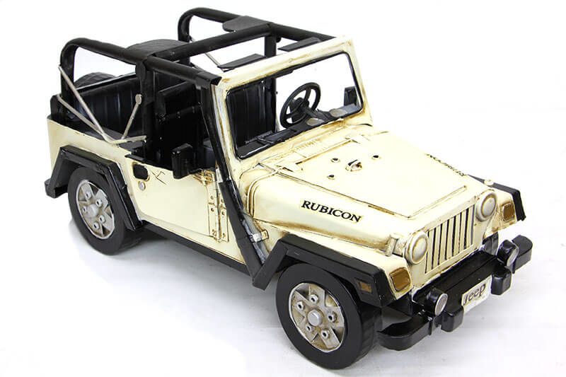 CLZ192 Dekoratif Metal Jeep