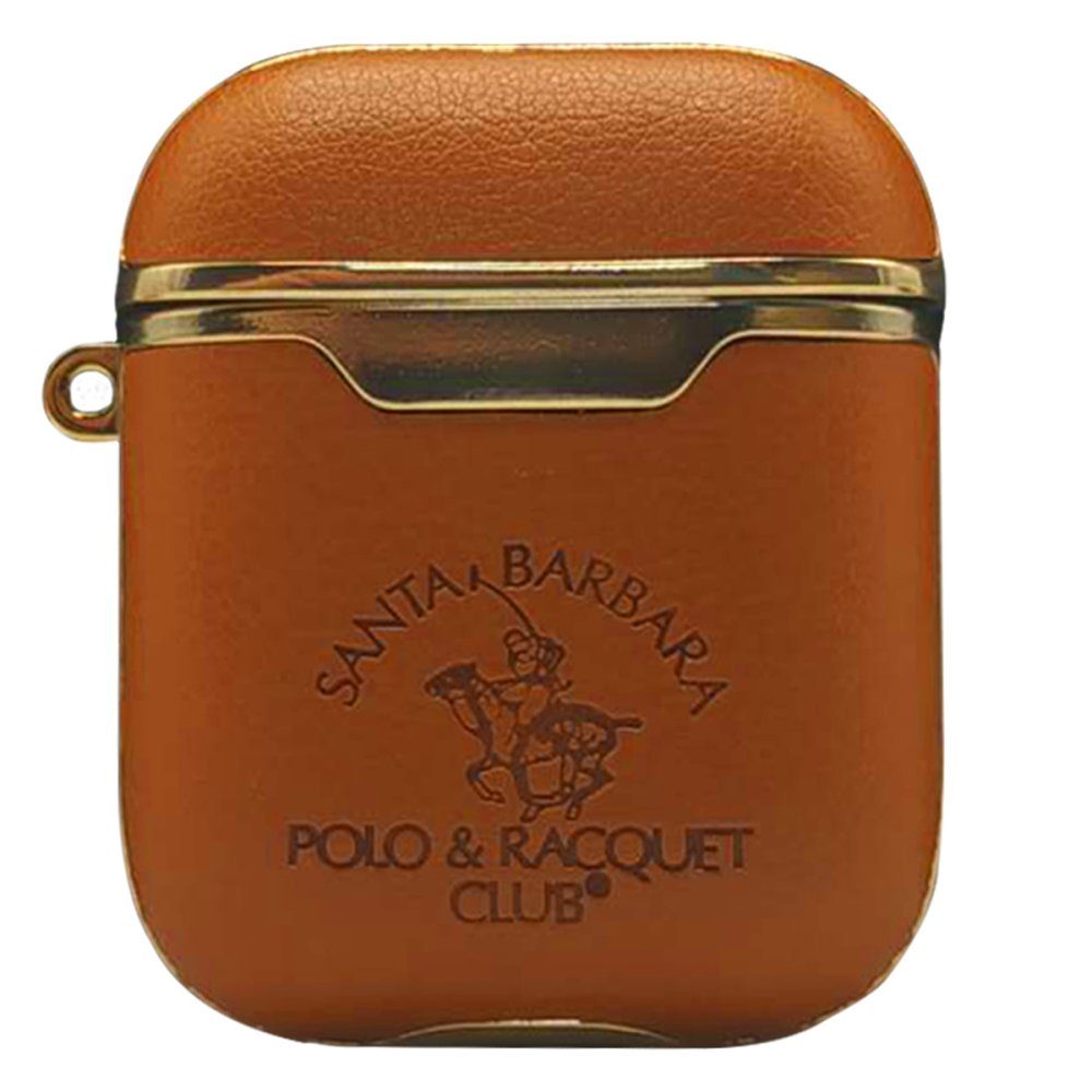 CLZ942 Santa Barbara Polo Racquet Club Airpods (1.nesil) Amaury Kılıf - Ürün Rengi : Kahverengi