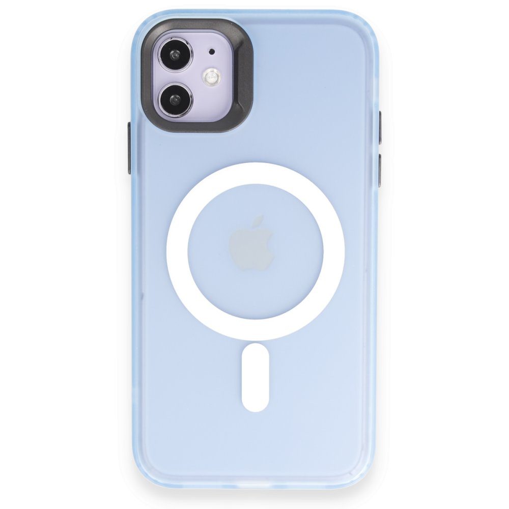 CLZ942 İphone 11 Kılıf Mateks Magsafe Kapak - Ürün Rengi : Sierra Blue