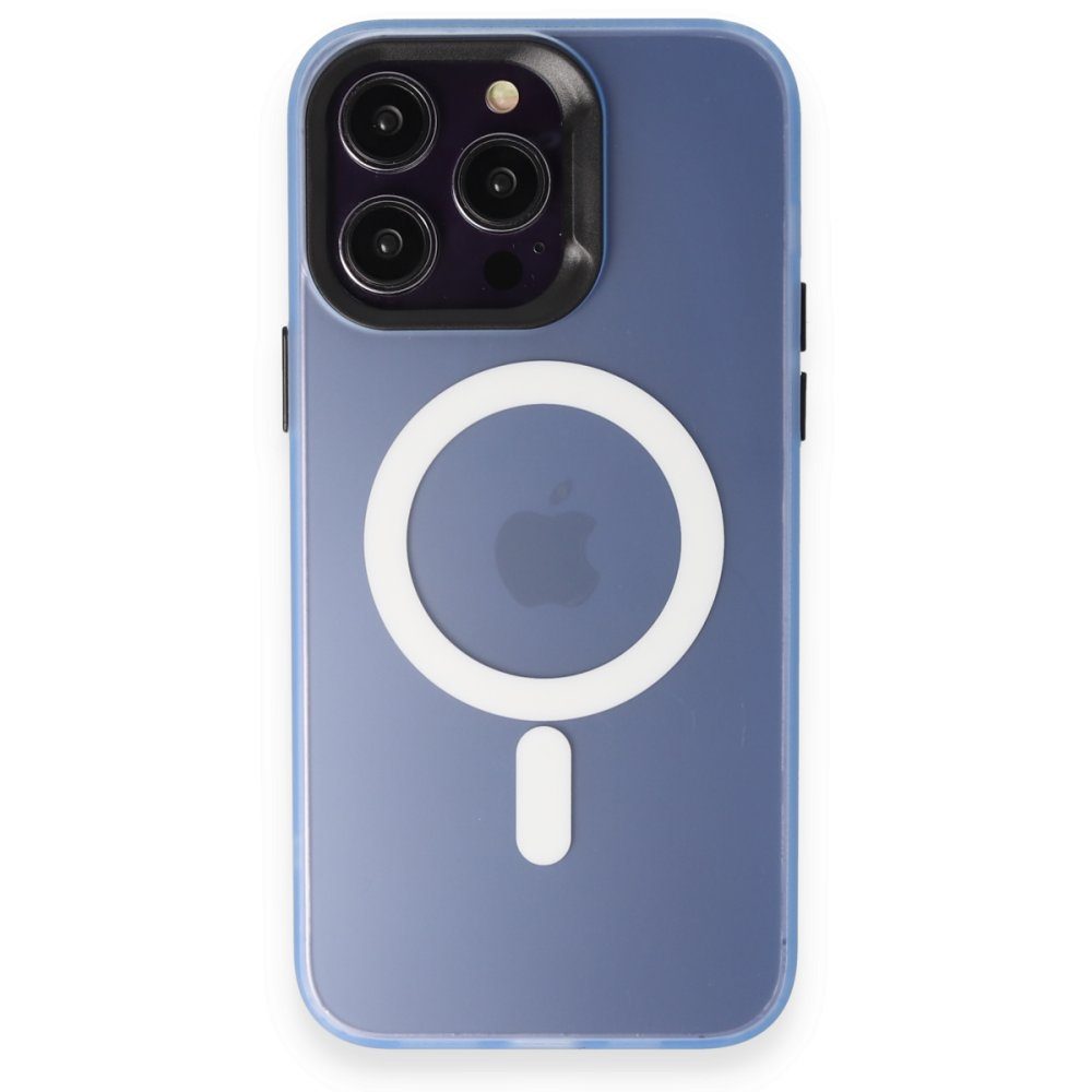 CLZ942 İphone 14 Pro Kılıf Mateks Magsafe Kapak - Ürün Rengi : Sierra Blue