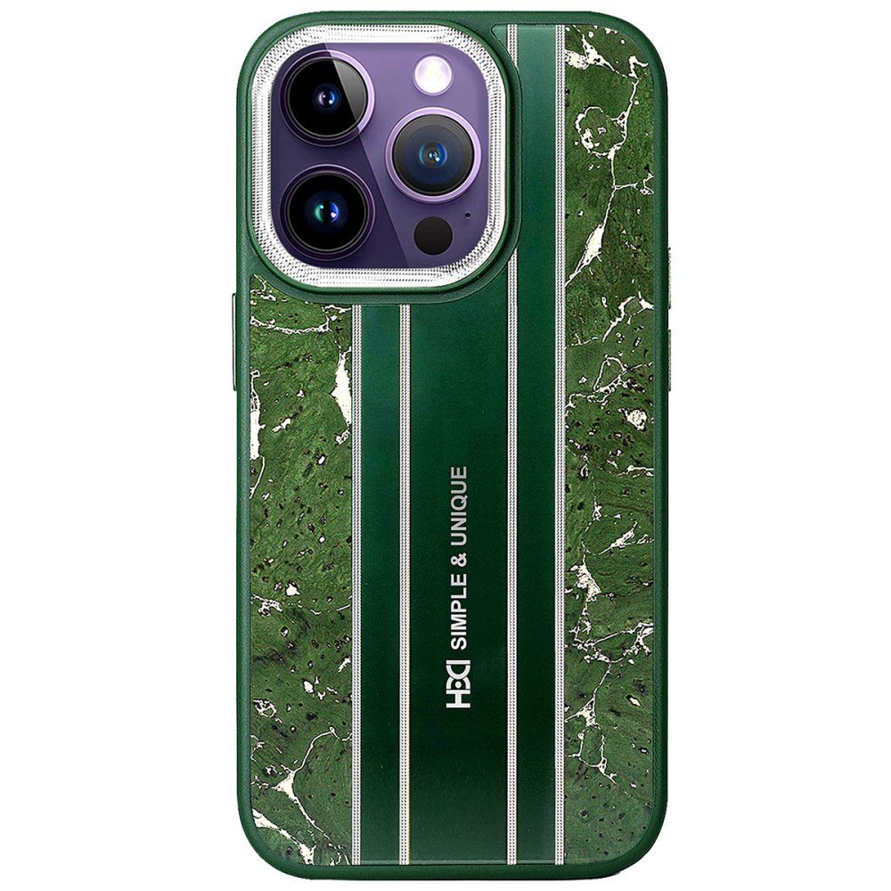 CLZ942 İphone 14 Pro Max Kılıf Hbc-188 Astra Kapak - Ürün Rengi : Koyu Yeşil