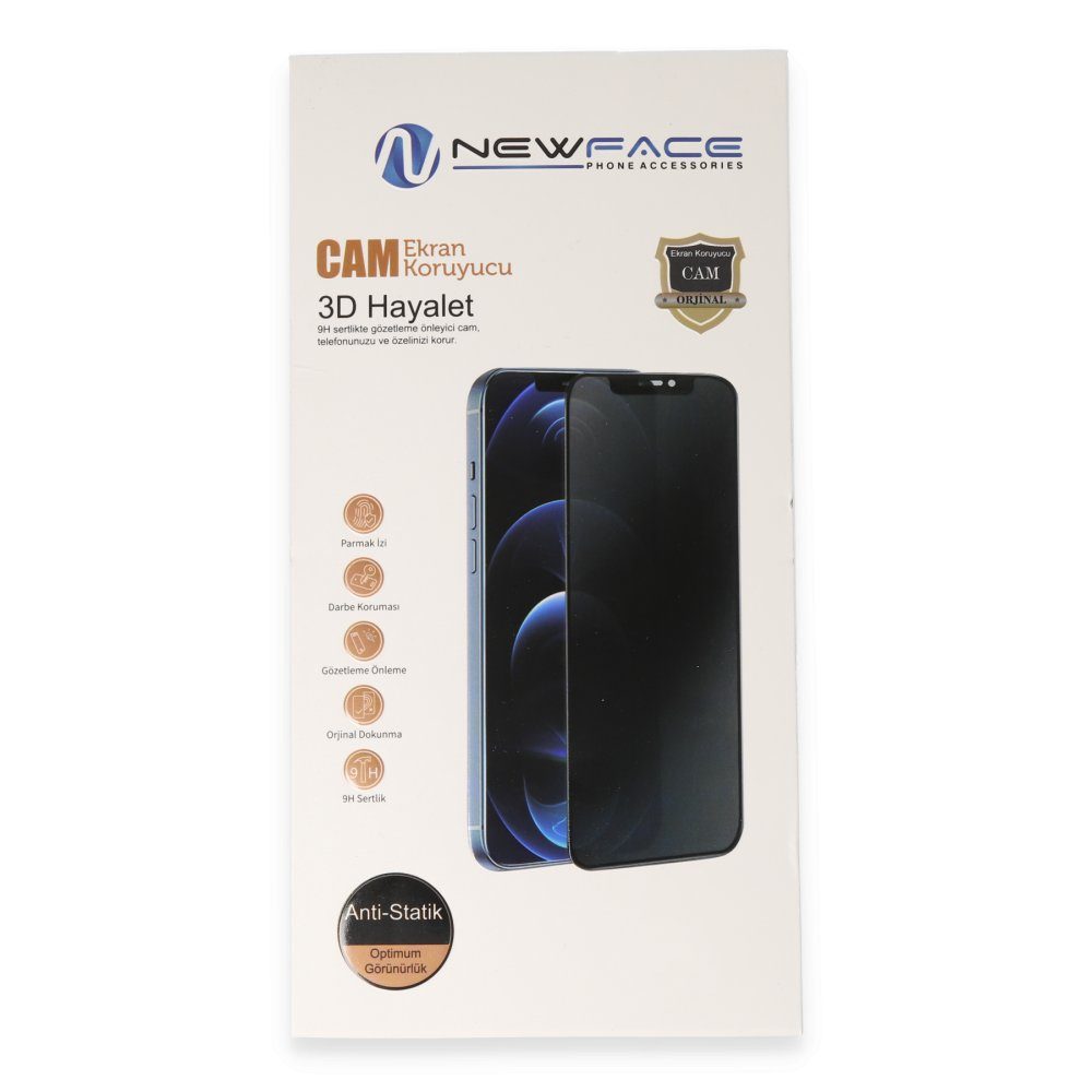 CLZ942 Samsung Galaxy S20 Fe 3d Antistatik Hayalet Cam Ekran Koruyucu - Ürün Rengi : Siyah