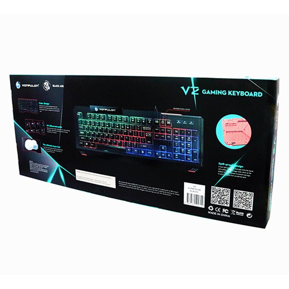 CLZ942 V2 Rgb Işıklı Türkçe Q Kablolu Gaming Klavye - Ürün Rengi : Siyah