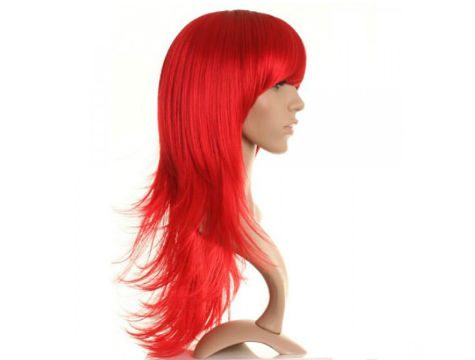 CLZ192 Uzun Peruk Saç Kırmızı