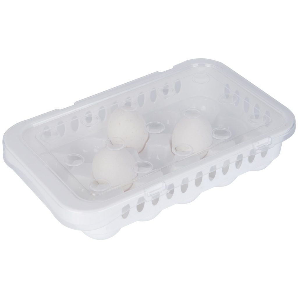 CLZ192 Hijyenik Yumurta Saklama Kabı 15 Bölmeli Kapaklı