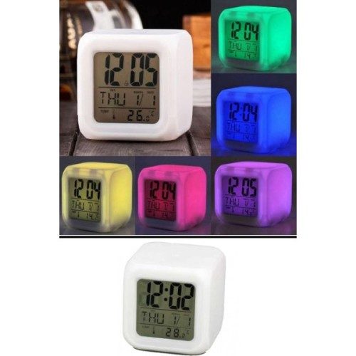 CLZ192 Renk Değiştiren Alarmlı Dijital Küp Saat