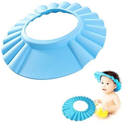 CLZ192 Ayarlanabilir Bebek Banyo Şapkası Mavi