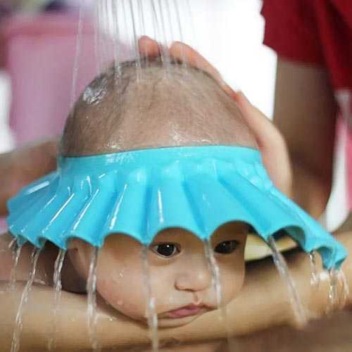 CLZ192 Bebek Banyo Şapkası Mavi