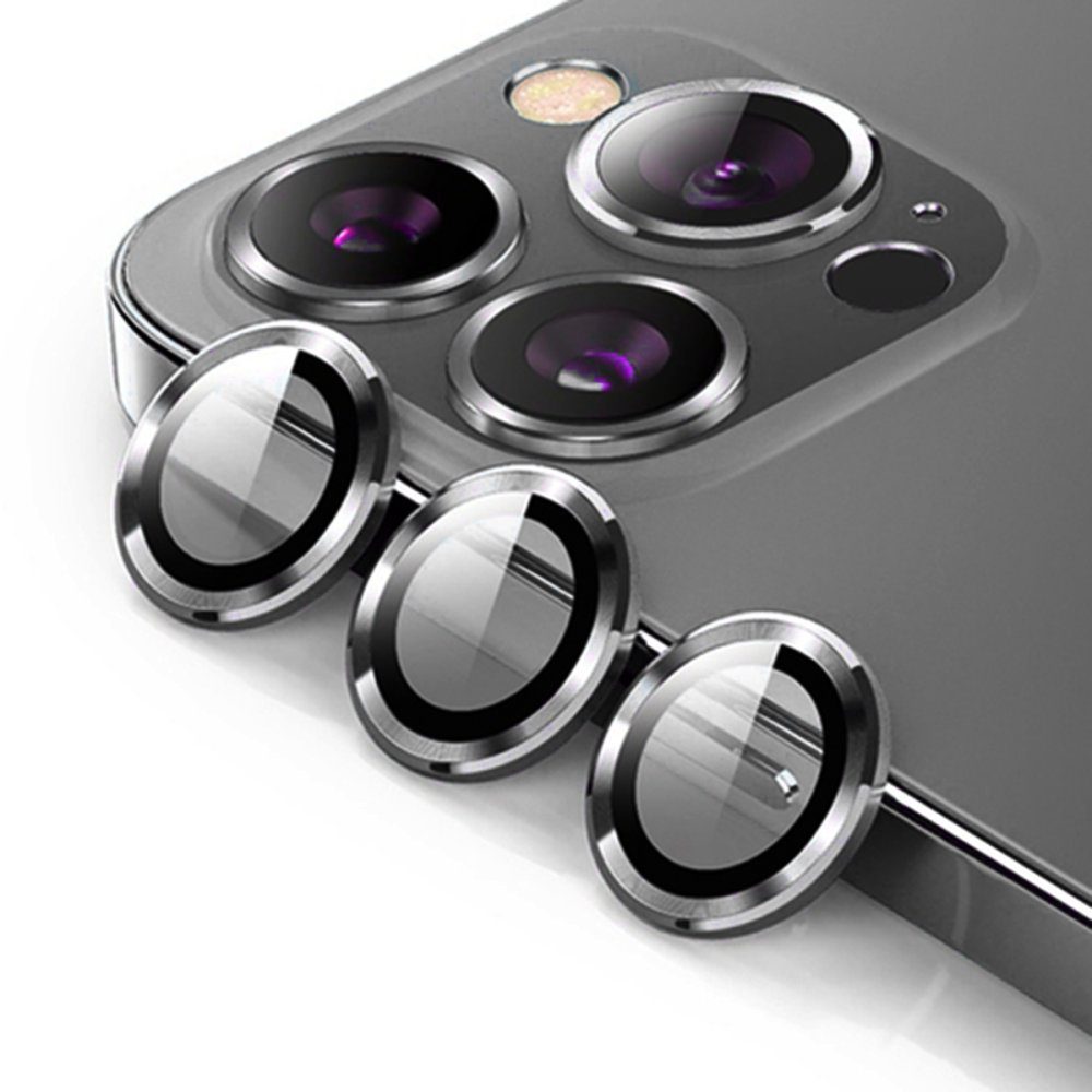 CLZ942 Urr İphone 15 Pro 3d Pvd Dioxide Kamera Lens Koruyucu - Ürün Rengi : Gümüş