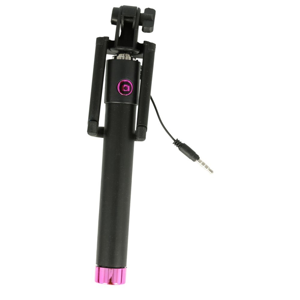 CLZ942 Renkli Metal Selfie Çubuğu - Ürün Rengi : Siyah