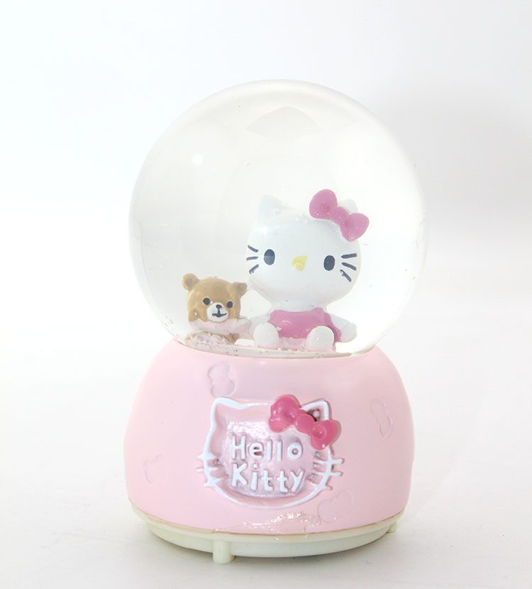 CLZ192 Hello Kitty Işıklı Müzikli Kar Küresi 13 Cm Alk1788