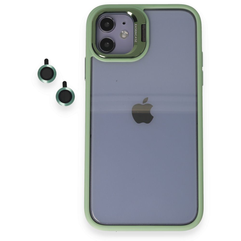 CLZ942 Joko İphone 14 Kılıf Roblox Lens Standlı Kapak - Ürün Rengi : Koyu Yeşil