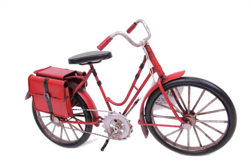 CLZ192 Dekoratif Metal Bisiklet Çantalı