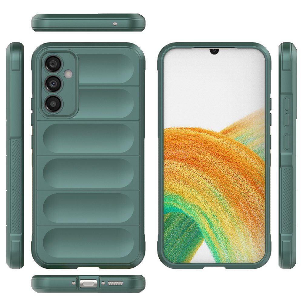CLZ942 Samsung Galaxy M34 5g Kılıf Optimum Silikon - Ürün Rengi : Koyu Yeşil