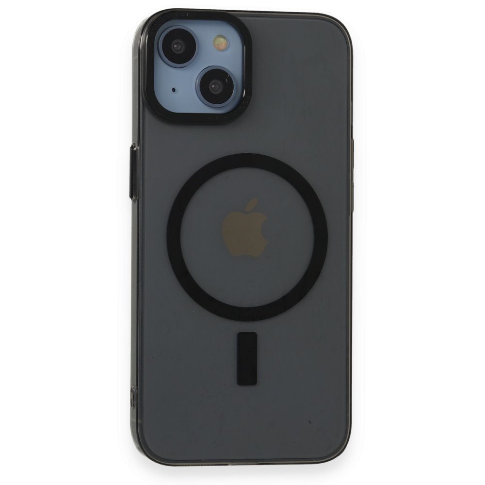 CLZ942 İphone 13 Kılıf Anka Pc Magneticsafe Sert Metal Kapak - Ürün Rengi : Siyah