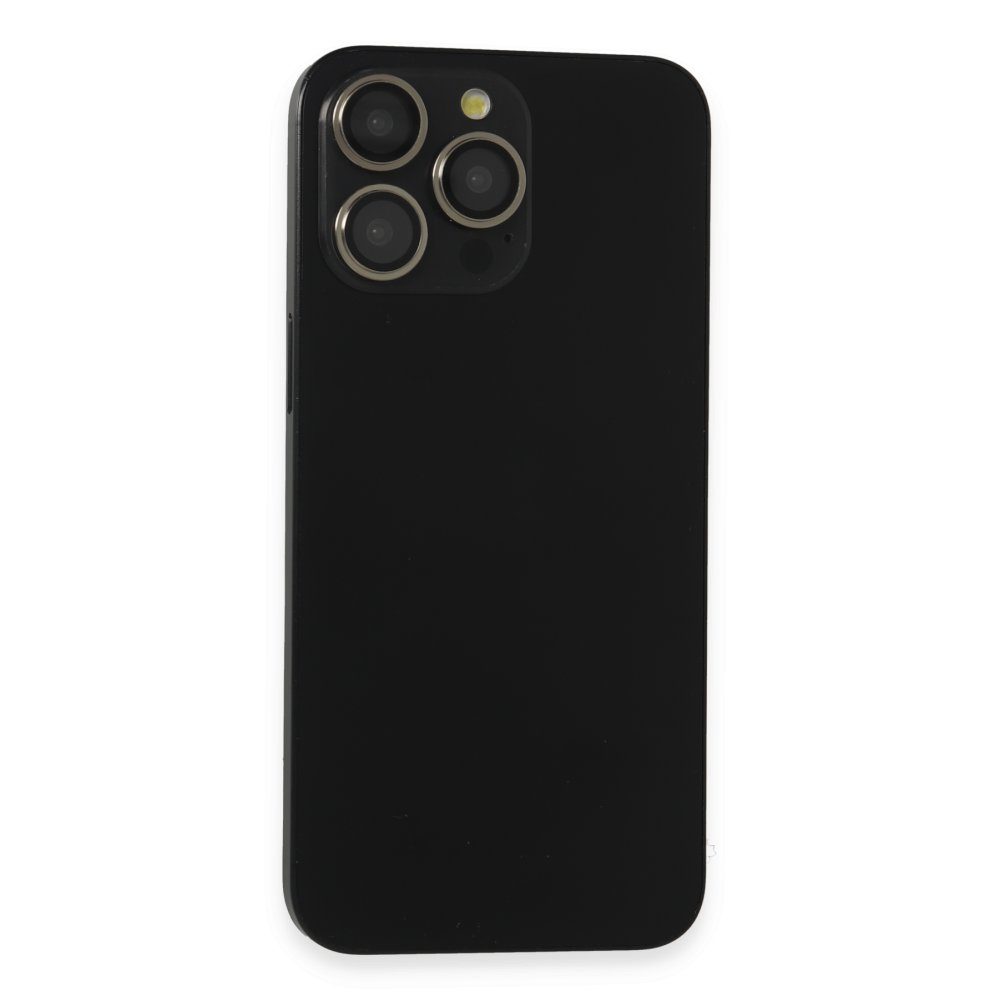 CLZ942 Joko İphone 15 Pro Max Pvd Metal Kamera Lens - Siyah