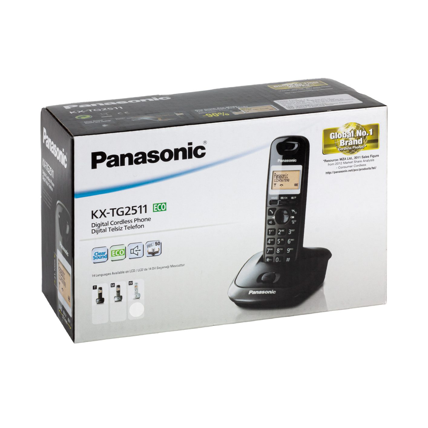 CLZ192 PANASONIC KX-TG2511 DECT TELSİZ TELEFON BEYAZ (4172)