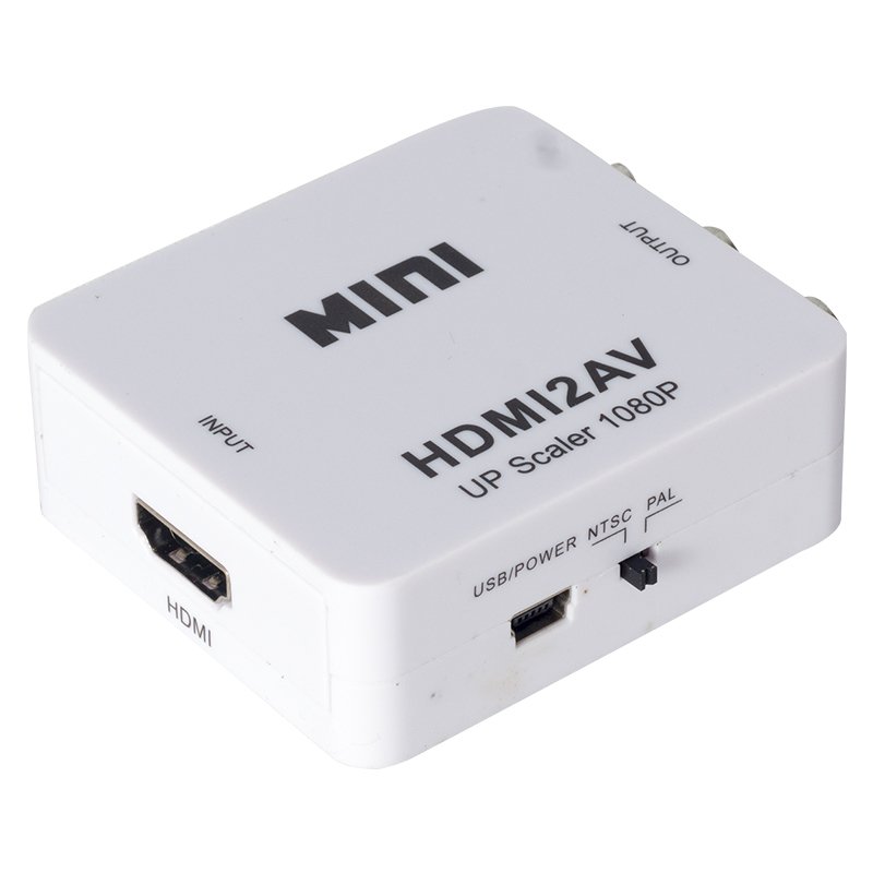 CLZ192 HDMI TO RCA ÇEVİRİCİ CONVERTER MİNİ MODEL PLASTİK KASA 1920X1080 (4172)