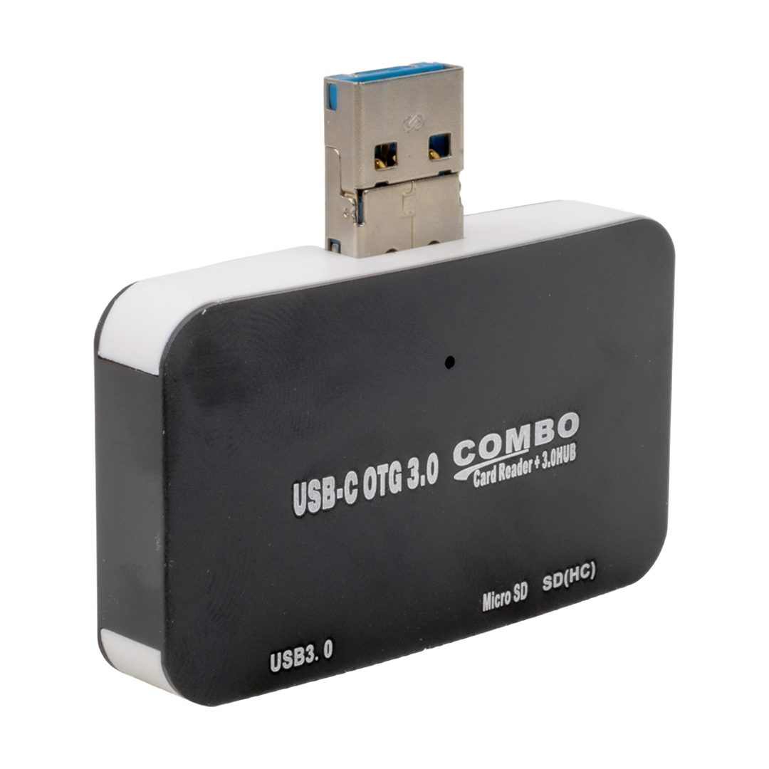 CLZ192 USB-C OTG COMBO USB3.0 HUB+KART OKUYUCU 3IN1 (4172)