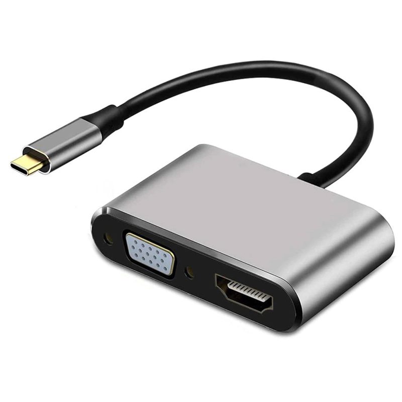 CLZ192 USB TYPE-C TO HDMI-VGA-USB-TYPE C 4IN1 ADAPTÖR (4172)