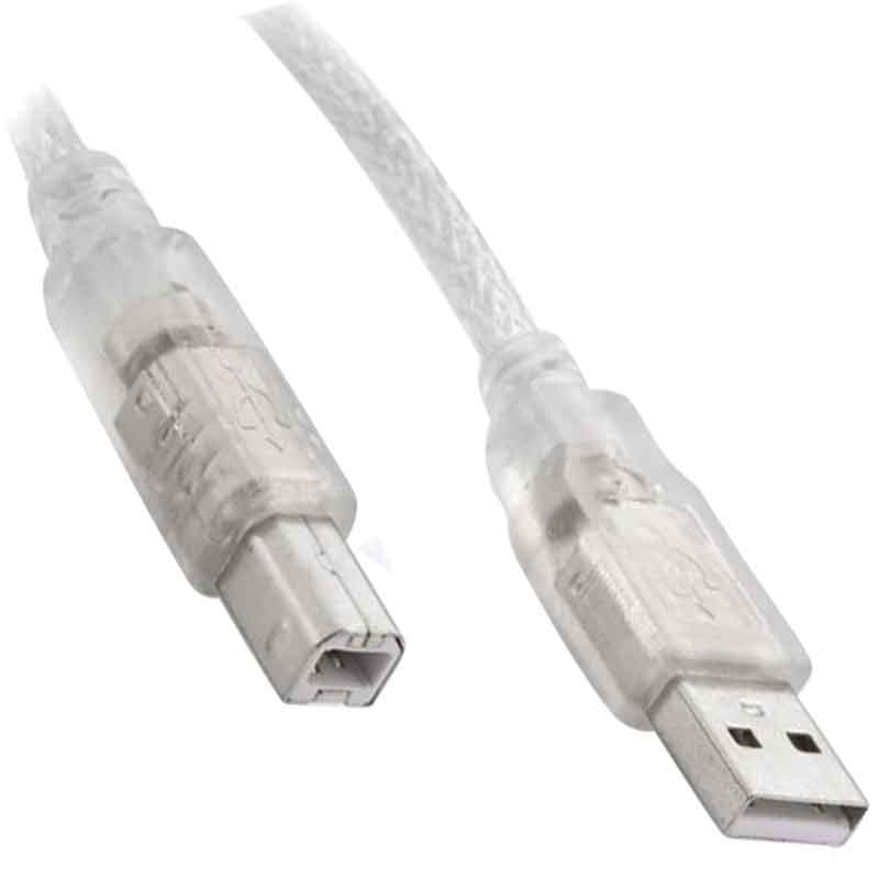 CLZ192 USB YAZICI KABLOSU 5 MT 2.0 ŞEFFAF SL-U2005 * AC-UP05 (4172)