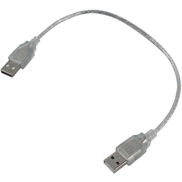 CLZ192 USB ERKEK-ERKEK KABLO 40 CM ŞEFFAF (4172)