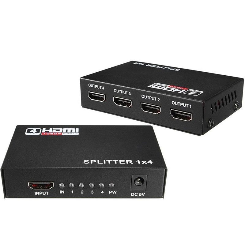 CLZ192 FULLY G-538G 1.4V 1080P 4 PORT HDMI SPLITTER DAĞITICI (4172)