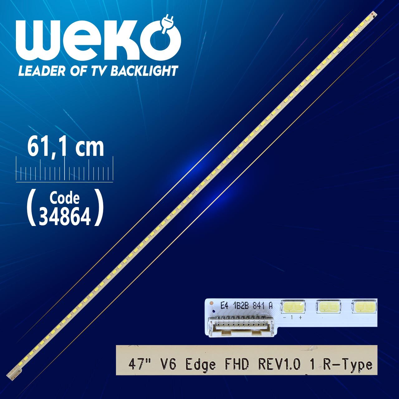 CLZ192 47 V6 EDGE FHD REV1.0 1 R-TYPE - 64 LEDLİ 61.1 CM  - (WK-392) (4172)