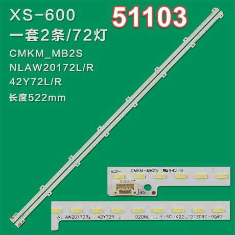 CLZ192 34938X1 34939X1 CMKM-MB2S - NLAW20172L/R 2 ADET LED BAR (4172)