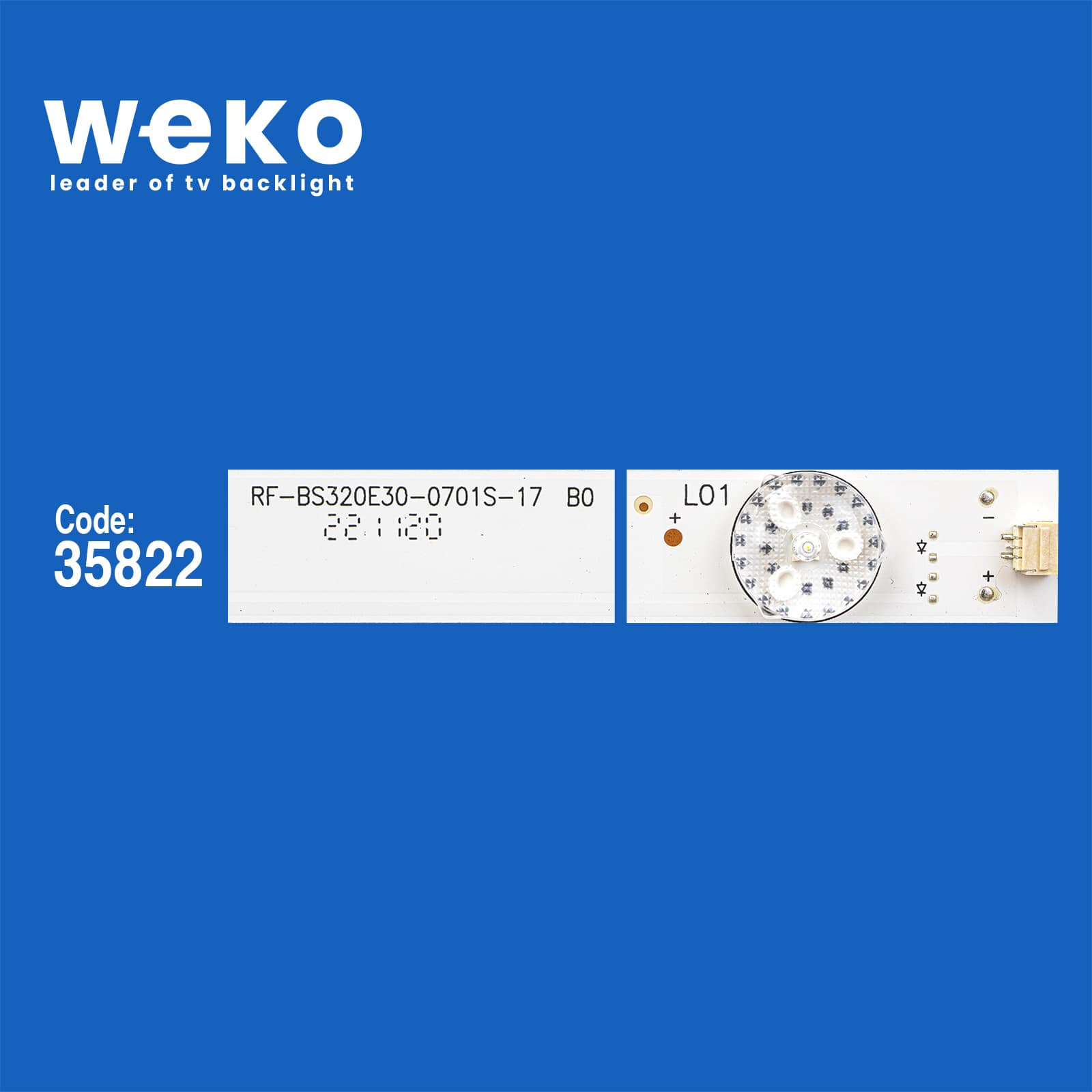 CLZ192 WKSET-5813 35822X2 RF-BS320E30-0701S-17B0 2 ADET LED BAR (4172)