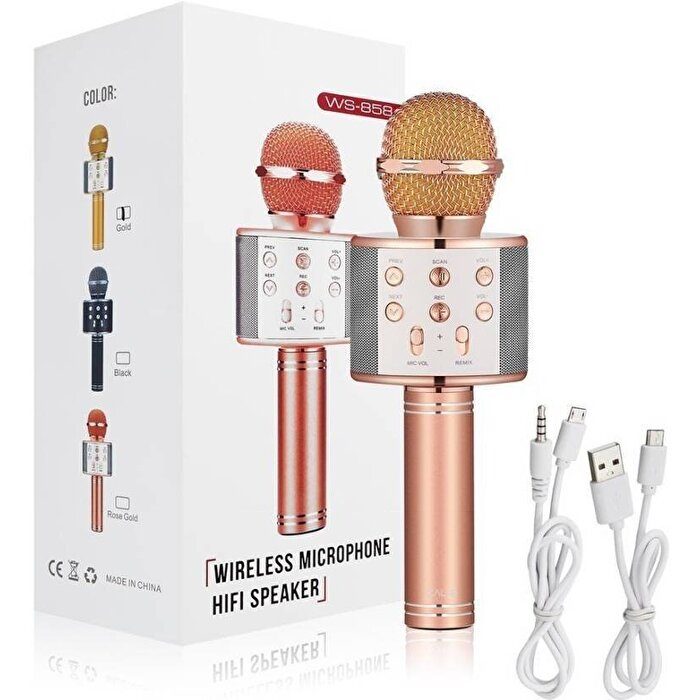 CLZ192 Karaoke Hoparlör Karaoke Mikrofon Bluetooth Hoparlör (4172)