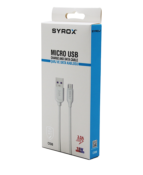 CLZ192 MICRO USB 3.0A 18W QUICK MİKRO SAMSUNG ŞARJ - DATA KABLOSU 1MT C108 (4172)