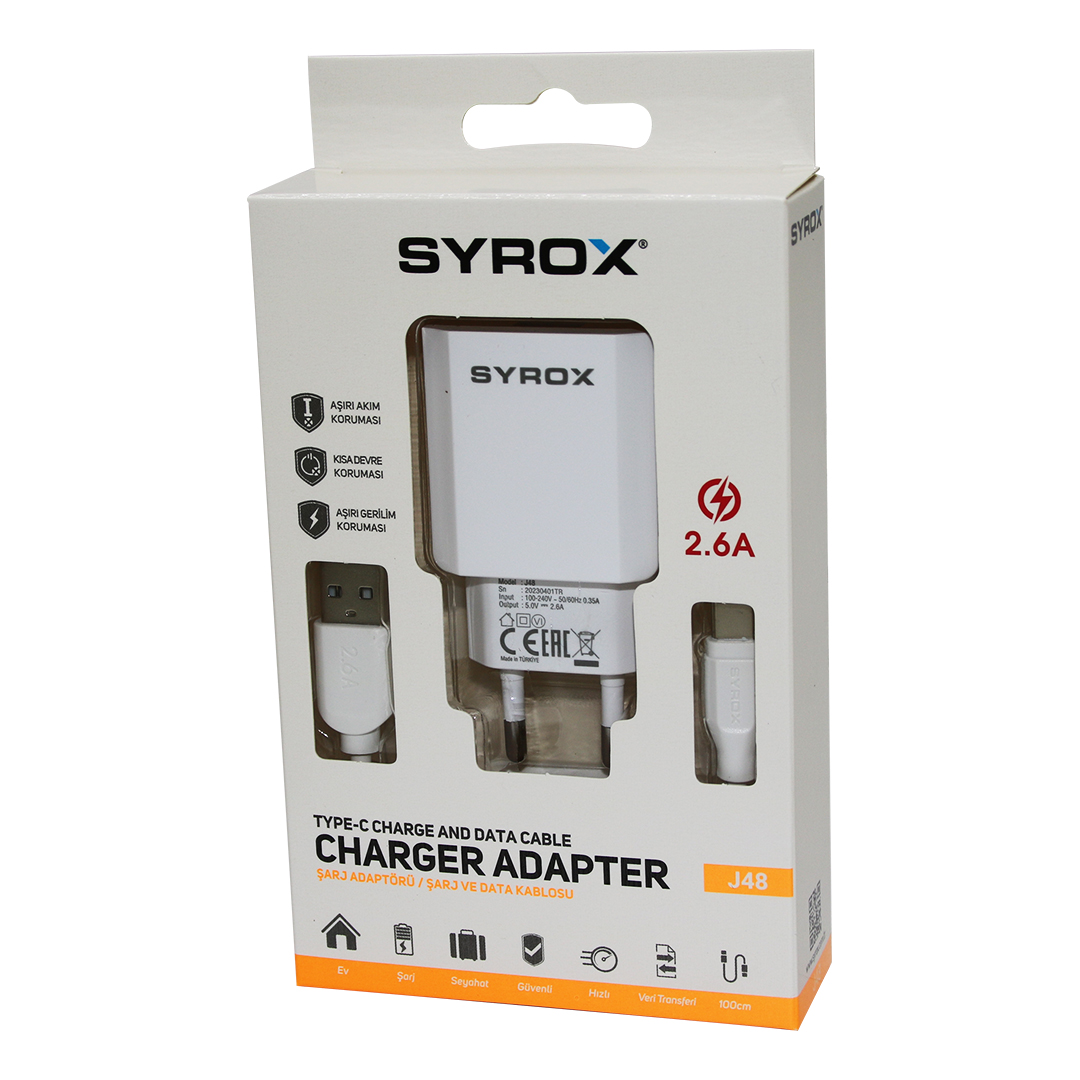 CLZ192 CHARGER ADAPTER TYPE-C USB SET 2.6A EV ŞARJ ALETİ (4172)