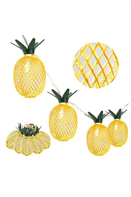 CLZ192 Dekoratif Pilli Pineapple Ananas Pilli Şerit Led Işık (1 Metre) (4172)