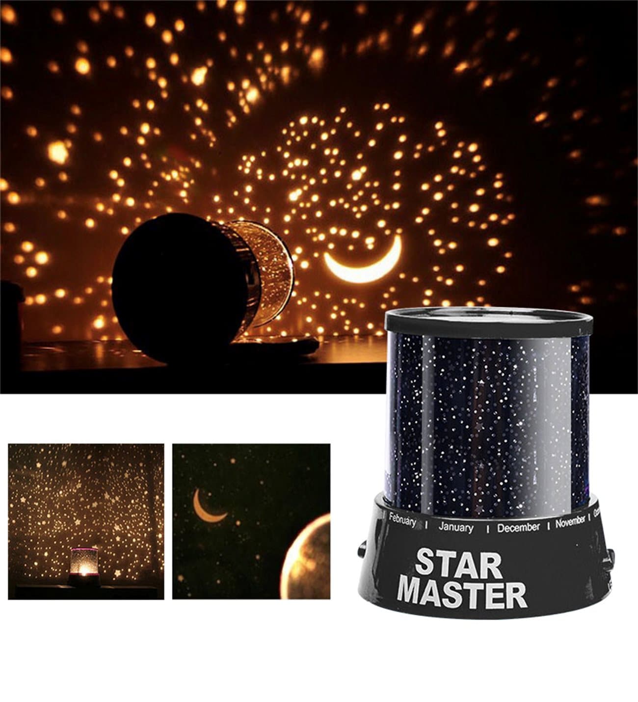 CLZ192 Star Master Yıldız Yansıtmalı Gece Lambası Projeksiyon Bebek Odası Lamba (4172)