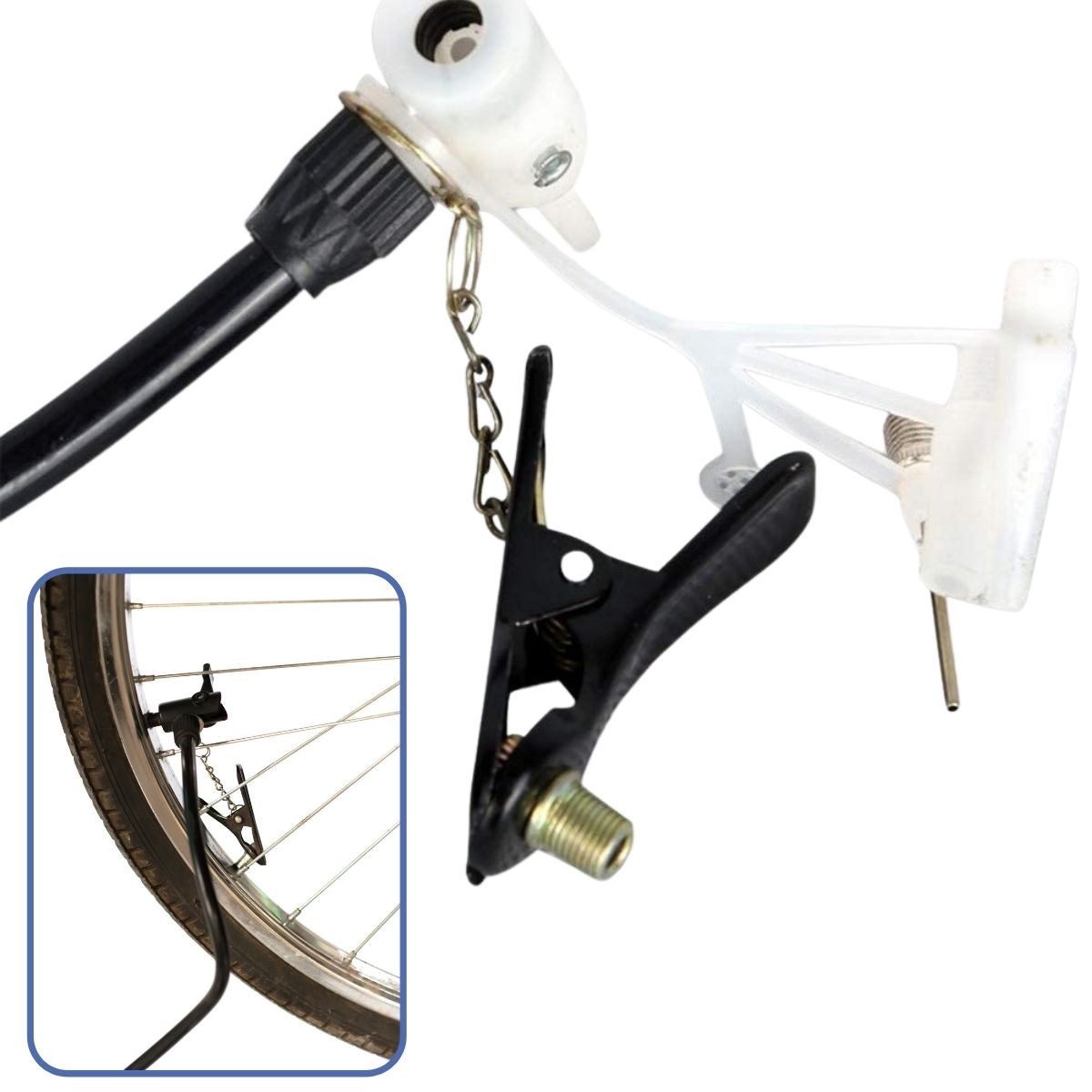 CLZ192 Katlanabilir Portatif Bisiklet Motorsiklet Top Şişirme Pompası (4172)