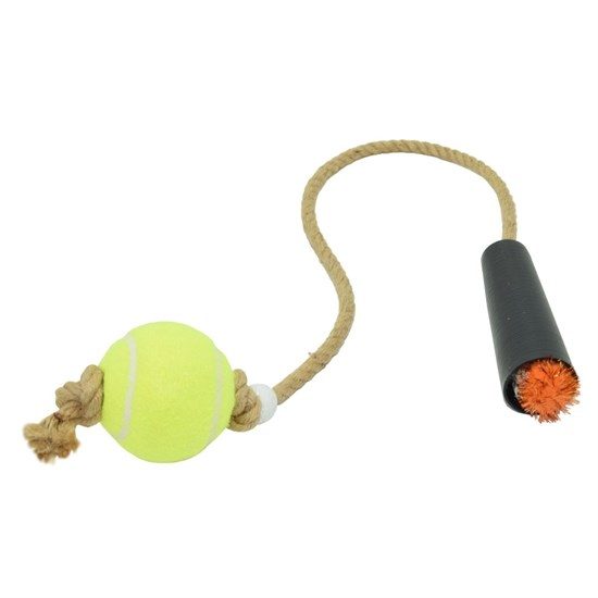 CLZ192 Tenis Toplu Diş Halatı Diş Kaşıma Köpek Oyuncağı Tenis Toplu Halat Çekme 2 Kişilik  Oyun (4172)