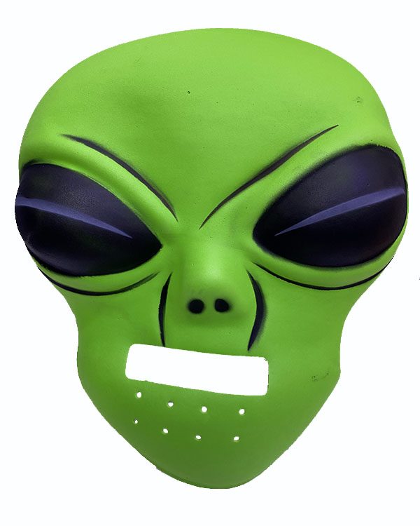CLZ192 Ghoulish Productions Green Alien Mask 45x30 Cm ( Uzaylı ) (4172)
